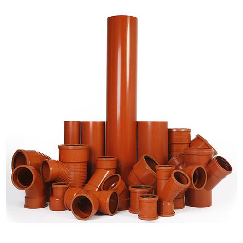 لوله و اتصالات زهکشی زیرزمینی یوپیویسی — uPVC Underground Drainage Pipes & Fittings