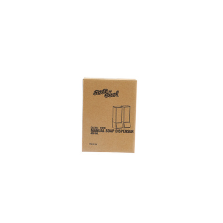 دیسپنسر دستی صابون دوقلو ۴۰۰ میلیلیتر — Twin Clear Manual Soap Dispenser 400ML