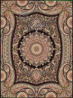 فرش ماشینی طرح پارادایس سرمهای — Paradise Sormei Design Machine-Made Carpet